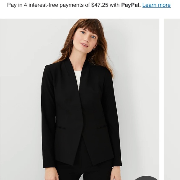 Two (2) Ann Taylor CutAway Blazers in Bi-Stretch - Picture 3 of 16